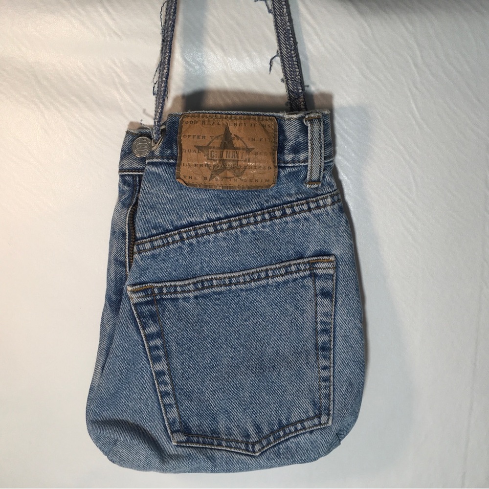 Denim Handbag Handmade Jean Purse Shoulder Bag Hippie Boho Upcycled